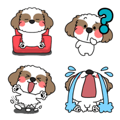 かわいいシーズー絵文字
