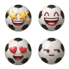 シュート！サッカーボール絵文字【40種】