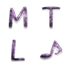 pattern purple metal hand write ENG 01
