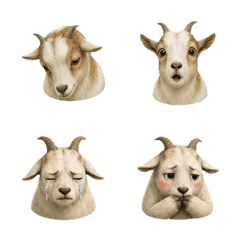 静かなヤギの顔 B