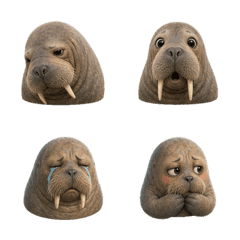Calm Walrus Faces T