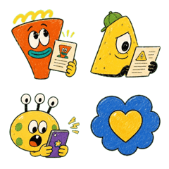Henteko Friends B Work Emoji