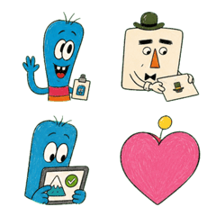 Henteko Friends A Work Emoji
