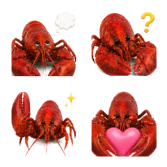超寫實龍蝦表情符號