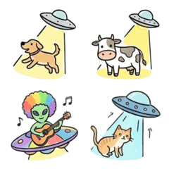 外星人・都市傳說・UFO表情貼圖1