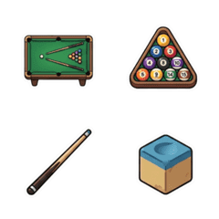 Cute Billiards Emoji