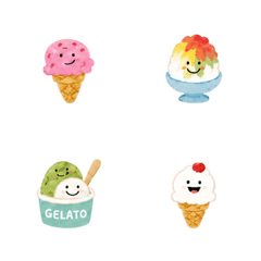 Cute Wobbly Ice Cream Emoji