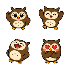 Fukuron Animated Owl Emoji