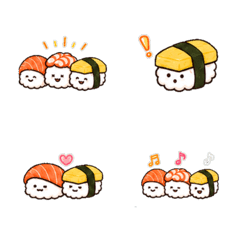 Cute Sushi Mood Emojis