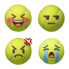 Tennis Ball Emojis [40 Pack]