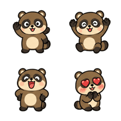 Tanuko Animated Everyday Emoji