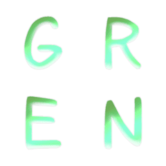 green 2 tone hand write ENG 01