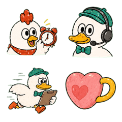 Bird Pals Work Emoji