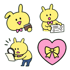 Yellow Rabbit Work Emoji