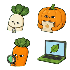 Vegetable Pals Work Emoji
