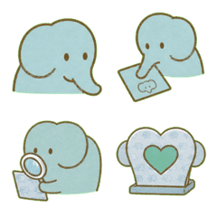 Kind Elephant Work Emoji