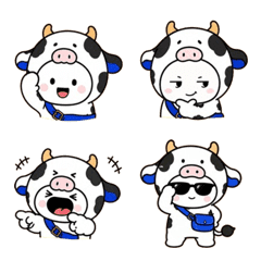 Blue Cow Emoji