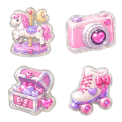Heisei Glossy Girly Emojis