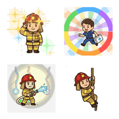Moving Firefighter & Paramedic Emoji