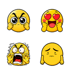 Bouncy Everyday Expression Emojis 2