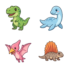Cute dinosaurs Emoji