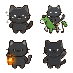 Muted Obon: Gothic Black Cat