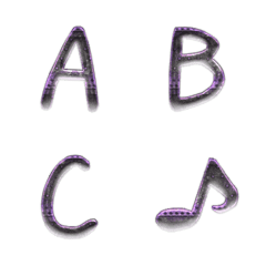 dark purple punching hand write ENG 01