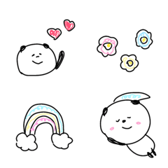 Panda, doodle, simple