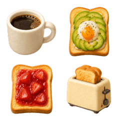 Clay Emojis * Toast at Home