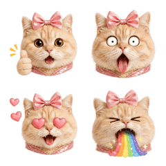 Pink Bow Kitty Everyday Emoji