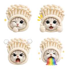 Enoki Kitty Everyday Emoji