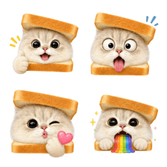 Toasty Wink Kitty Everyday Emoji