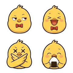 小黃雞皮吉：隨性回覆貼圖級...