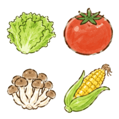 Various vegetable emoji