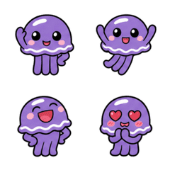 Kurarin Animated Summer Jellyfish Emoji