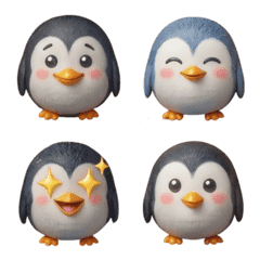 ぷくぷく！ペンギン絵文字【40種】