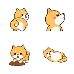 柴犬・豆柴のゆる毎日デコ絵文字