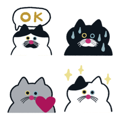 絵文字でねこが対応します。