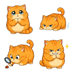Big Belly Orange Cat