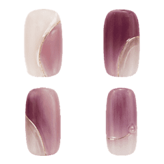 Nail Atlas | Wine Plum Arc