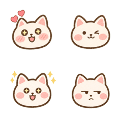 Pastel Cat Head Moods