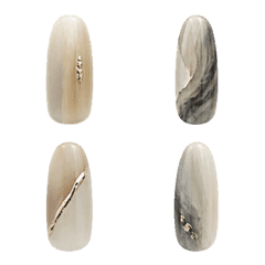 Nail Atlas | Greige Metallic Nails