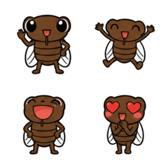 Semitaro Animated Summer Cicada Emoji