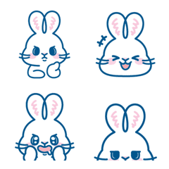 Everyday cute and expressive rabbit 01