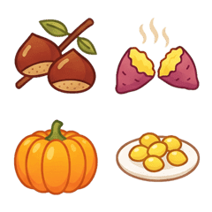 Autumn foods Emoji