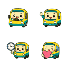 Animated Family Shuttle Emoji