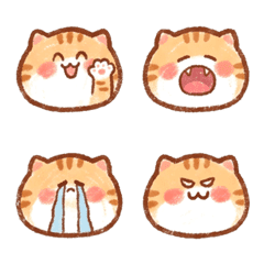 カワプニオレンジ猫の日常絵文字Vol.1