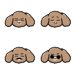 Cute Emoji Expressions /Toy Poodle Dandy
