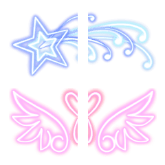 つなげて遊べるデカ絵文字 ネオンポップ2