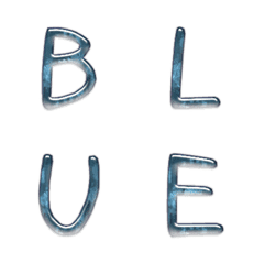 sky blue smear hand write ENG 01